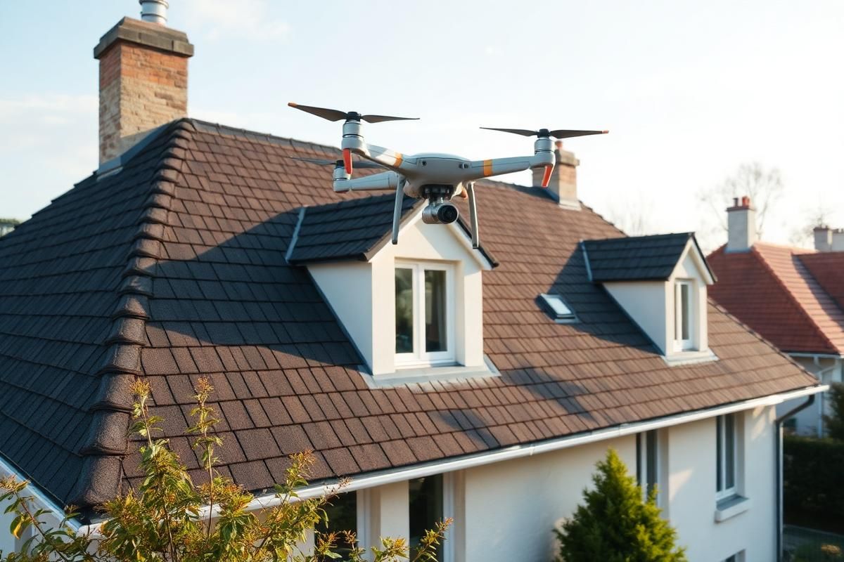 Diagnostic de toiture par drone à Meaux